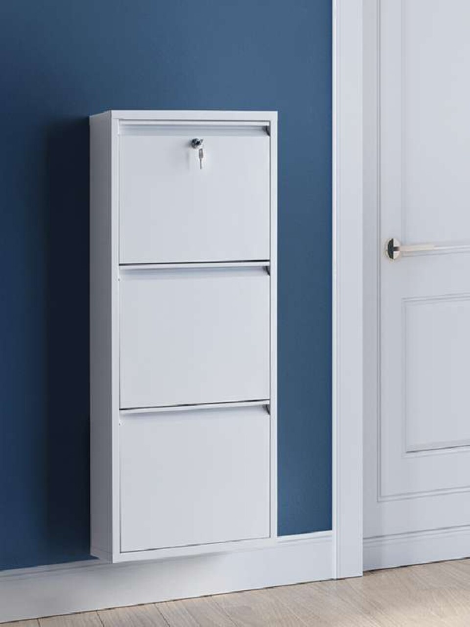 Pantofar, Hanah Home, Primo 3, 50x104x15 cm, Metal, Alb - imagine 5